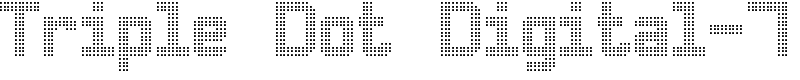 Triple Dot Digital-7 Font