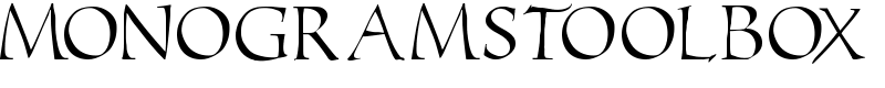 MonogramsToolbox Font