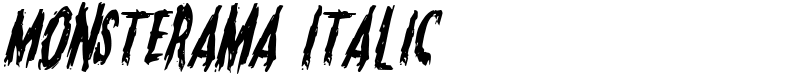 Monsterama Italic Font