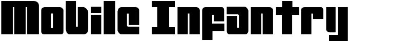 Mobile Infantry Font