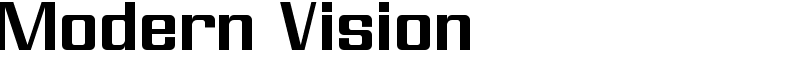 Modern Vision Font