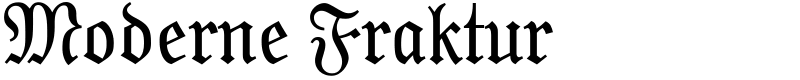 Moderne Fraktur Font