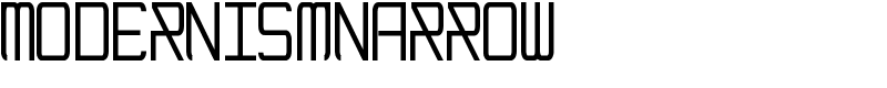 ModernismNarrow Font