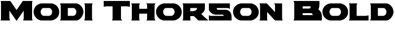 Modi Thorson Bold Font