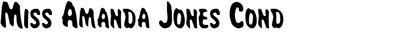 Miss Amanda Jones Cond Font