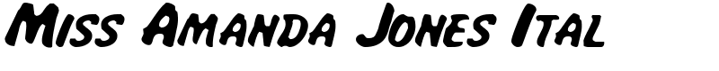 Miss Amanda Jones Ital Font