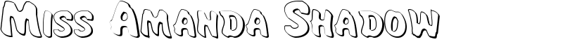 Miss Amanda Shadow Font