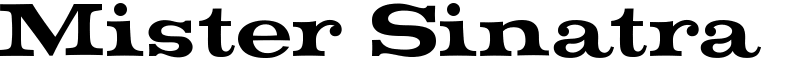 Mister Sinatra Font