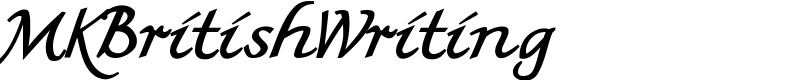 MKBritishWriting Font