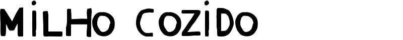 Milho Cozido Font