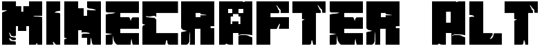 Minecrafter Alt Font