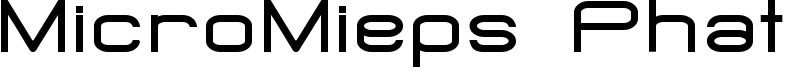 MicroMieps Phat Font