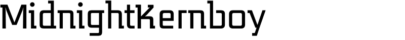 MidnightKernboy Font