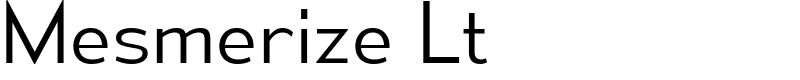 Mesmerize Lt Font