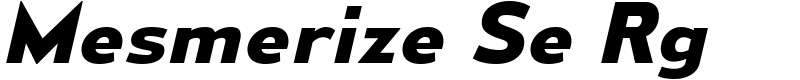 Mesmerize Se Rg Font