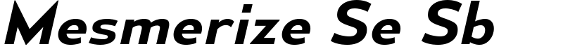 Mesmerize Se Sb Font