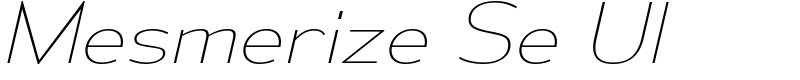 Mesmerize Se Ul Font