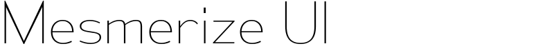 Mesmerize Ul Font