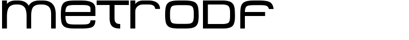 MetroDF Font