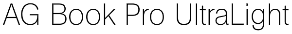 AG Book Pro UltraLight Font