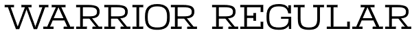 Warrior Regular Font