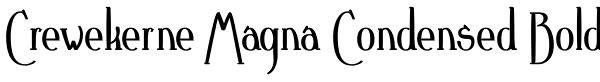 Crewekerne Magna Condensed Bold Font