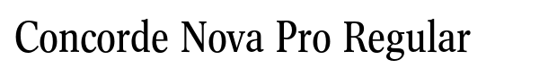 Concorde Nova Pro Regular Font