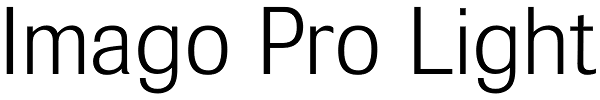 Imago Pro Light Font