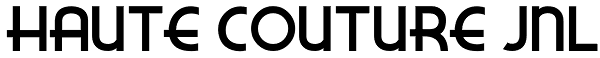 Haute Couture JNL Font