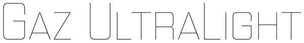 Gaz UltraLight Font