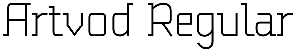 Artvod Regular Font