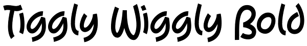 Tiggly Wiggly Bold Font