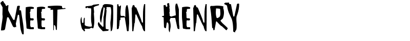 Meet John Henry Font