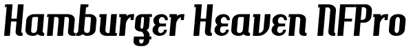 Hamburger Heaven NFPro Font