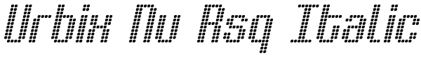 Urbix Nu Rsq Italic Font