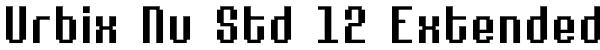 Urbix Nu Std 12 Extended Font