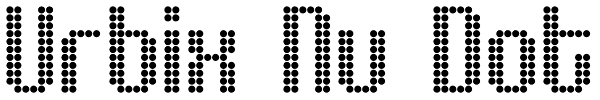 Urbix Nu Dot Font