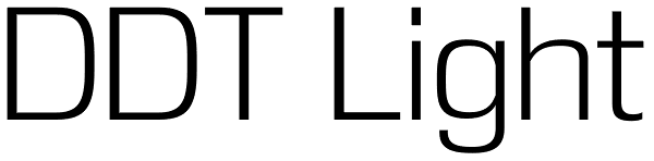 DDT Light Font