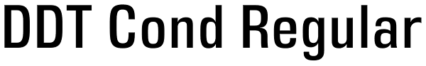 DDT Cond Regular Font