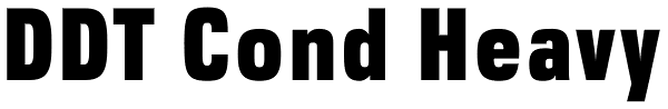 DDT Cond Heavy Font