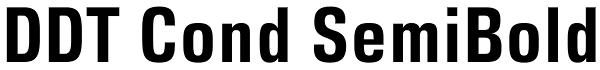 DDT Cond SemiBold Font