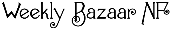 Weekly Bazaar NF Font