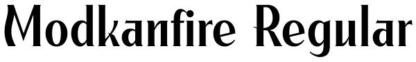 Modkanfire Regular Font