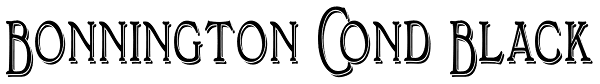 Bonnington Cond Black Font