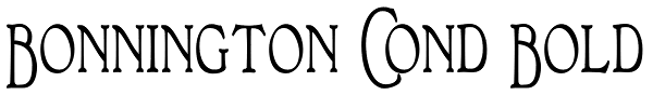 Bonnington Cond Bold Font