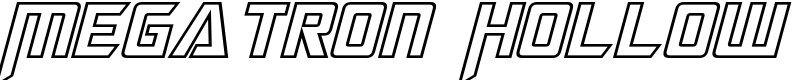 Megatron Hollow Font