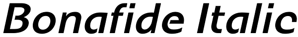 Bonafide Italic Font