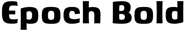 Epoch Bold Font