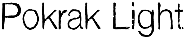 Pokrak Light Font