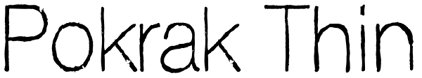 Pokrak Thin Font